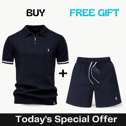 Classic Knit Polo Premium Get Premium Chino Shorts FREE